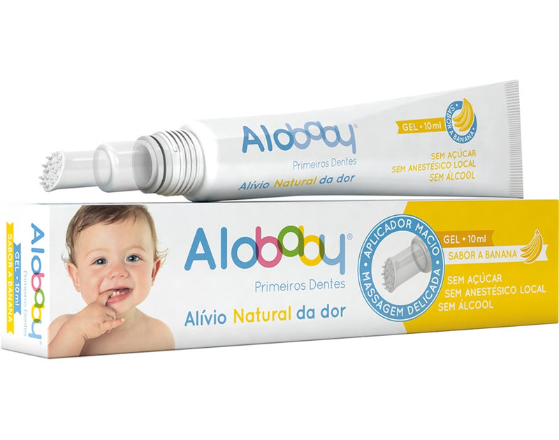 Alobaby Primeiros Dentes Gel Banana 10ml - Farmácia Garcia