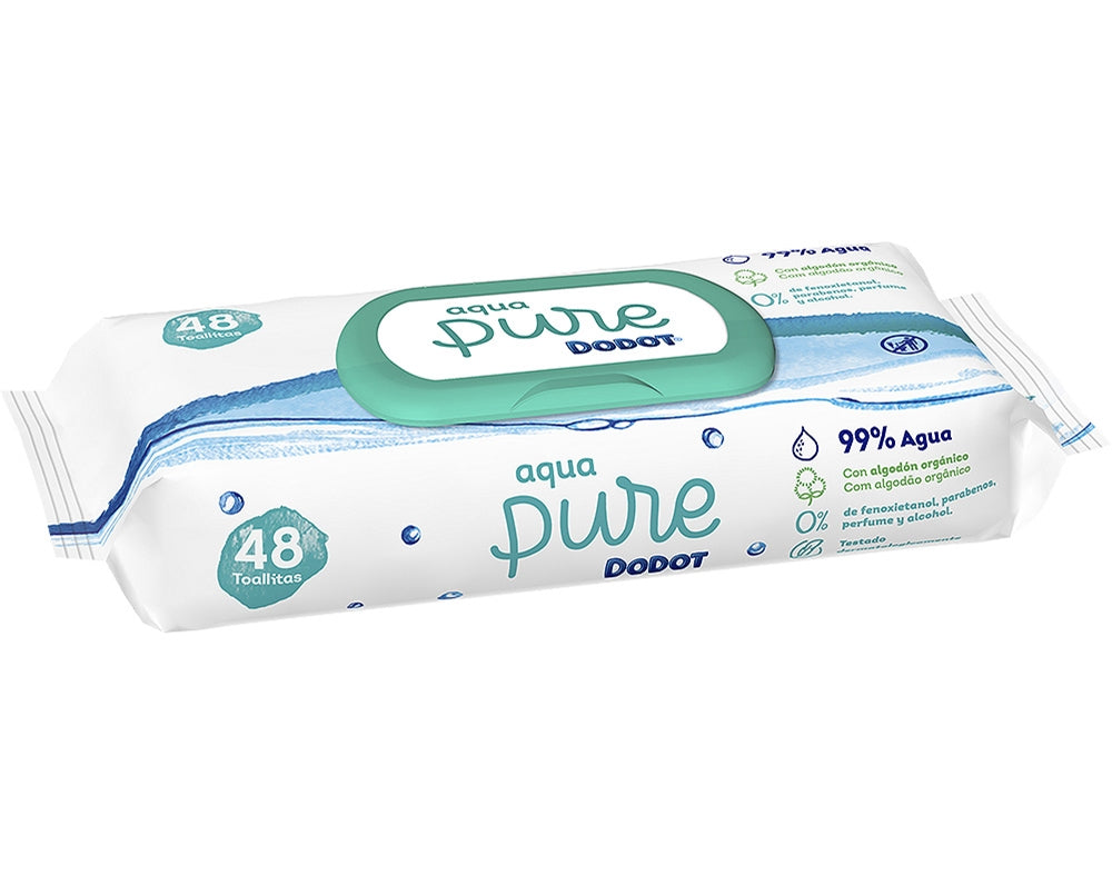 Dodot Aqua Pure Toalhita Recarga x 48 - Farmácia Garcia