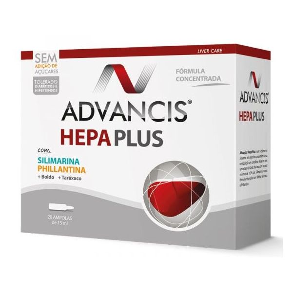 Advancis@ Hepa Plus Ampolas 15ml x20 - Farmácia Garcia