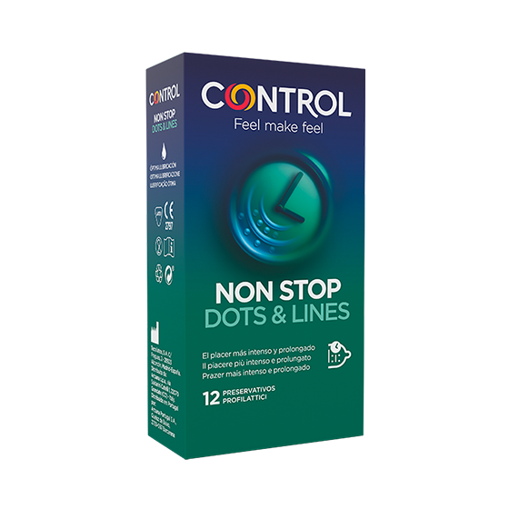 Control Preservativos Non Stop Dots & Lines x12 - Farmácia Garcia