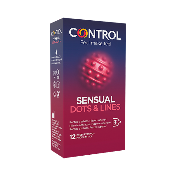 Control Preservativos Sensual Dots & Lines x12 - Farmácia Garcia
