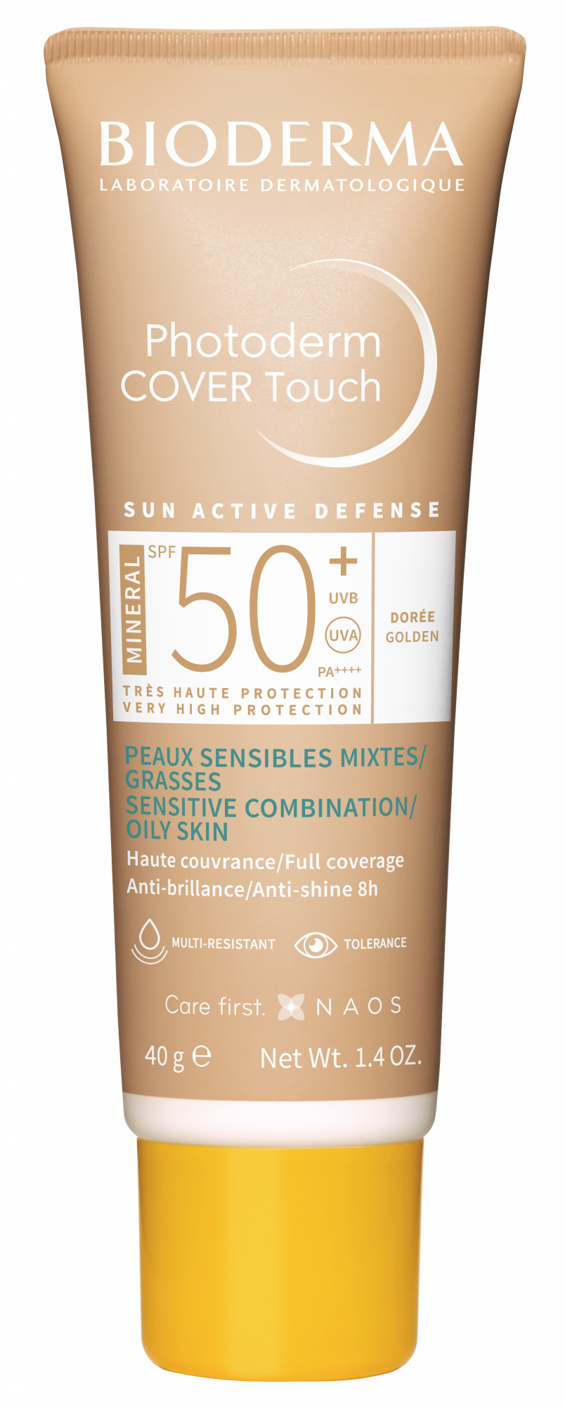 Bioderma Photoderm Cover Touch Dourado SPF50+ 40g - Farmácia Garcia