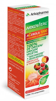 Arkovital Acerola 1000 Comprimidos x20 - Farmácia Garcia