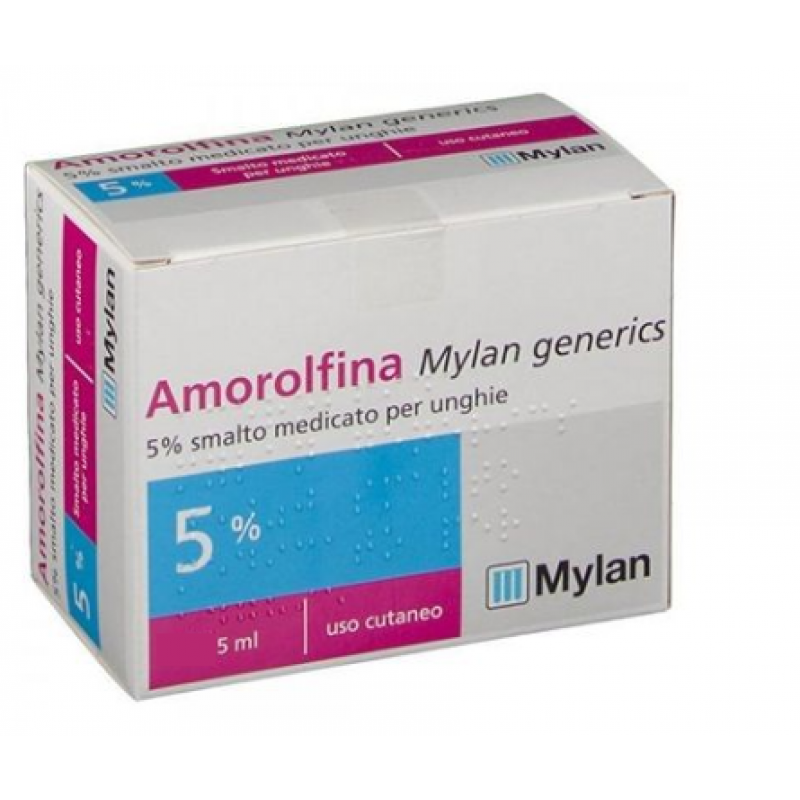 Amorolfina Mylan 5ml + 30 compressas + 10 espátulas + 30 limas - Farmácia Garcia