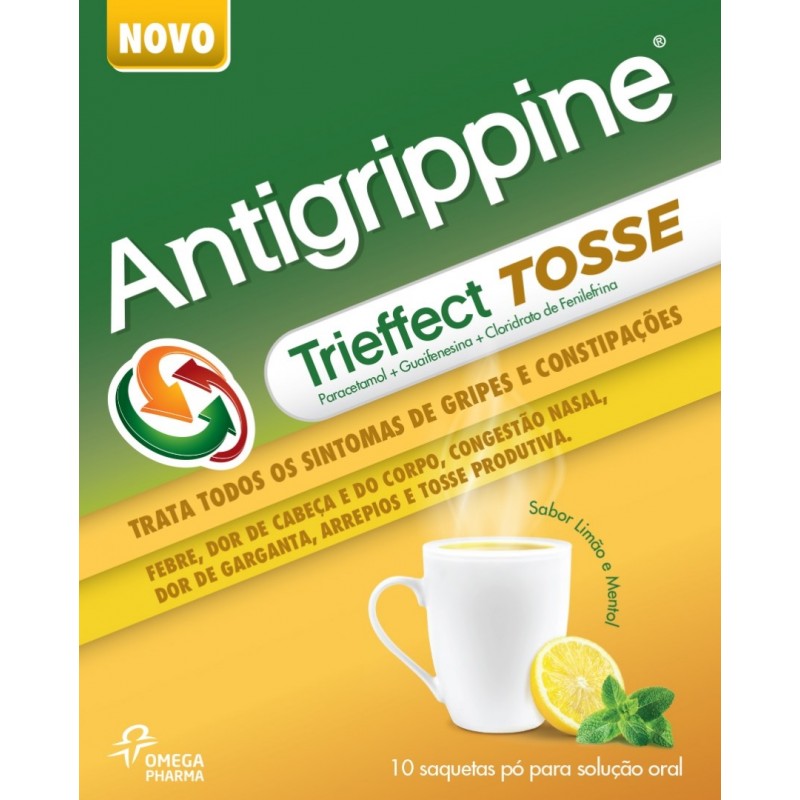 Antigrippine Trieffect Tosse 10 saquetas - Farmácia Garcia