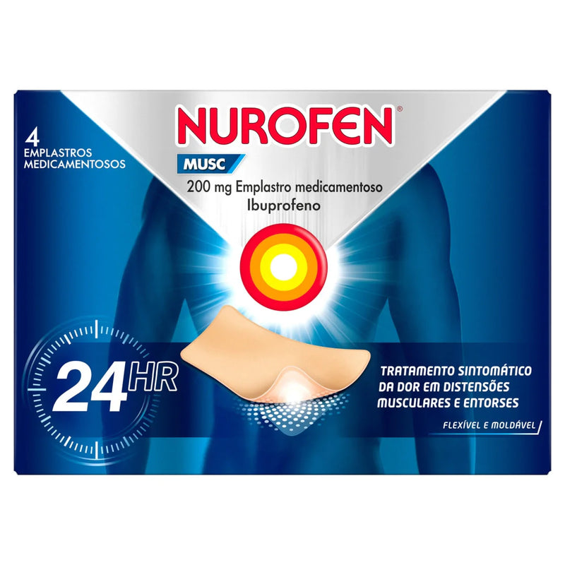 Nurofen Musc 200mg Emplastro Medicamentoso 2 Unidades - Farmácia Garcia