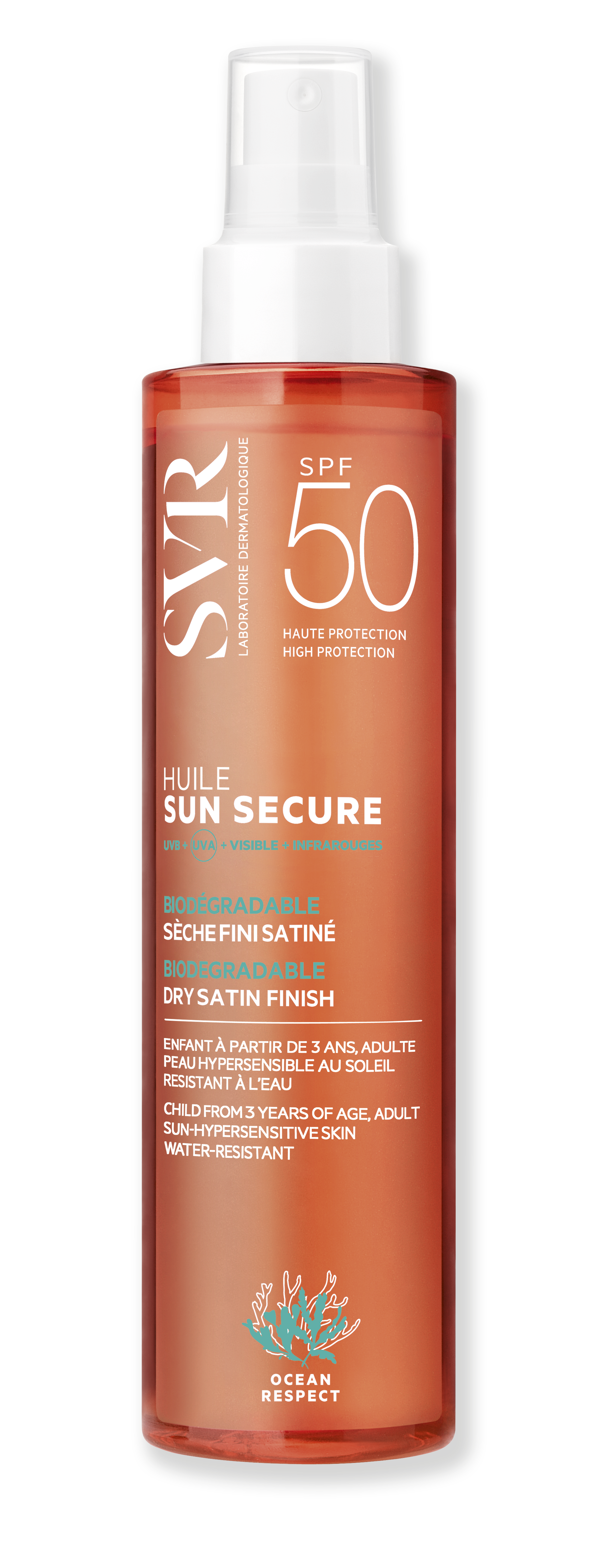 SVR Sun Secure Óleo Seco SPF 50+ 200ml - Farmácia Garcia