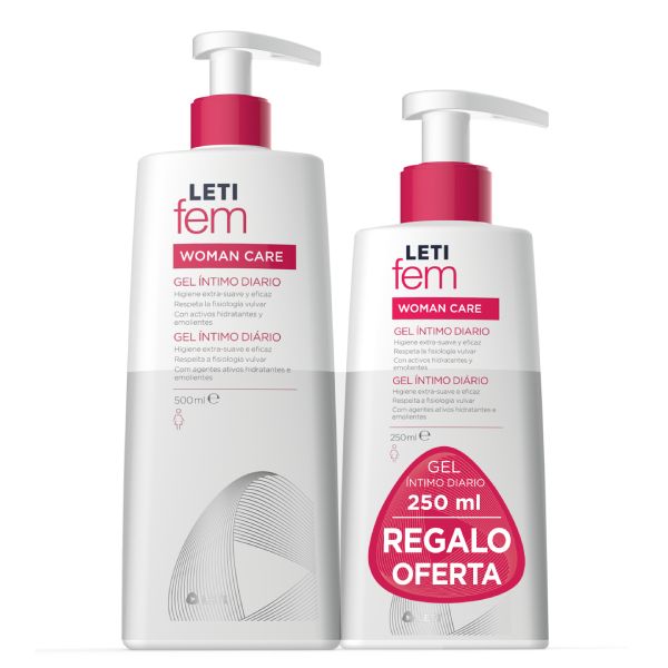 LETIfem Woman Gel Íntimo 500ml + Oferta 250ml - Farmácia Garcia