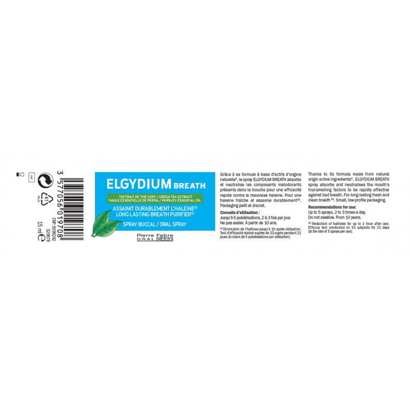 Elgydium Breath Spray Oral 15ml - Farmácia Garcia