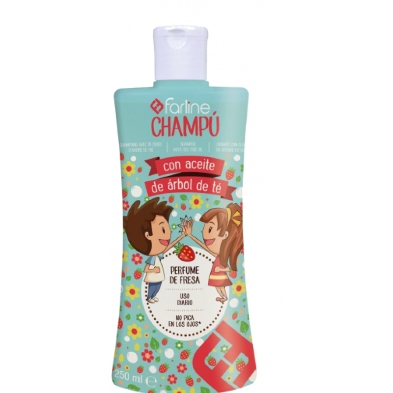 Farline Champô Óleo Árvore Chá Morango 250ml - Farmácia Garcia