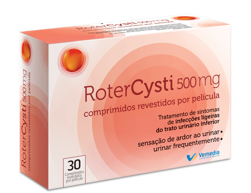 RoterCysti 500mg 30 Comprimidos - Farmácia Garcia