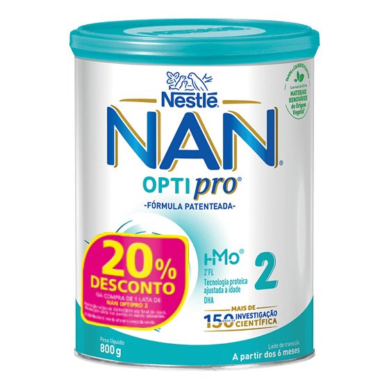 Nan Optipro 2 Leite Transição 800g Preço Especial - Farmácia Garcia