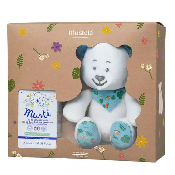 Mustela Musti Colónia Perfumada 50 ml + Peluche - Farmácia Garcia