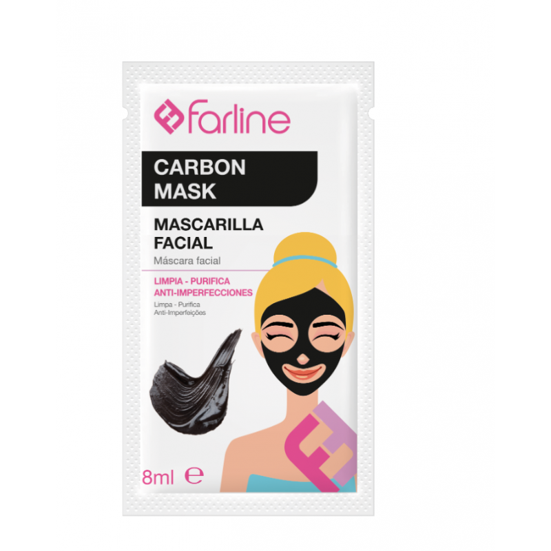 Farline Máscara Facial Carvão - Farmácia Garcia