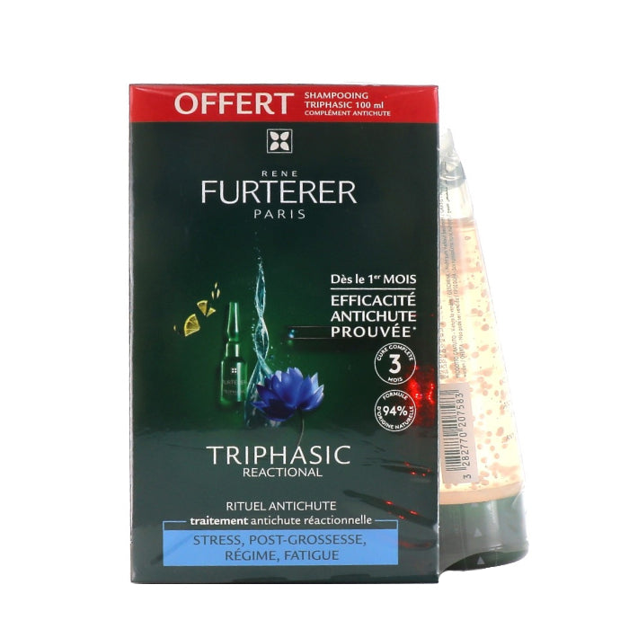 Rene Furterer Triphasic Ampolas Queda Reacional Promocional Oferta Champo Triphasic 100ml - Farmácia Garcia