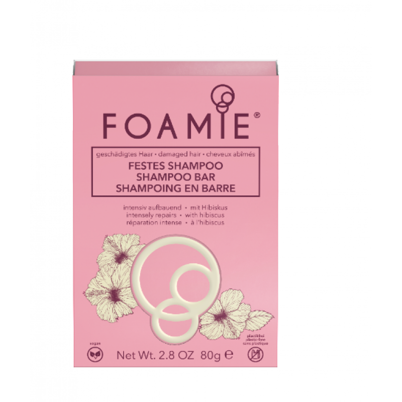 Foamie Champô Sólido Hibísco Cabelo Danificado - Farmácia Garcia