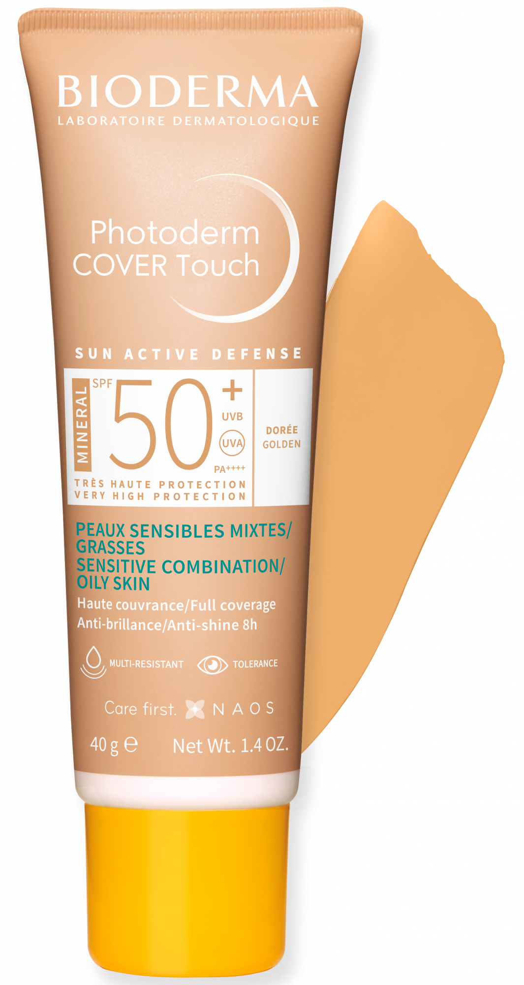 Bioderma Photoderm Cover Touch Dourado SPF50+ 40g - Farmácia Garcia