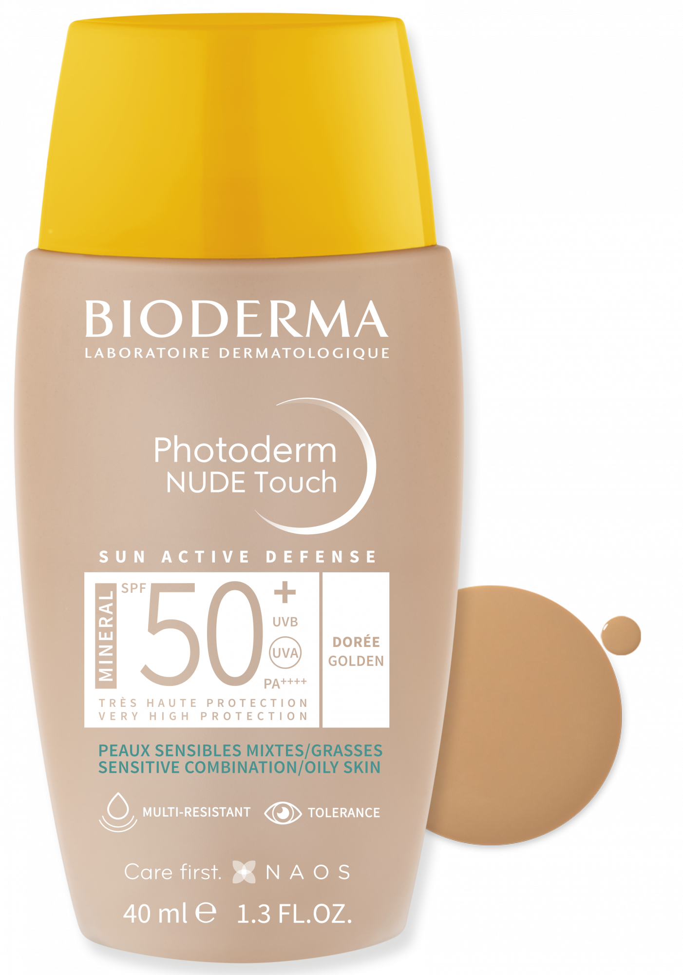 Bioderma Photoderm Nude Touch SPF50+ Dourado 40ml - Farmácia Garcia