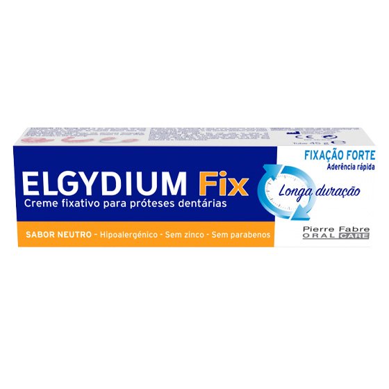 Elgydium Fix Creme Fixação Forte 45g - Farmácia Garcia