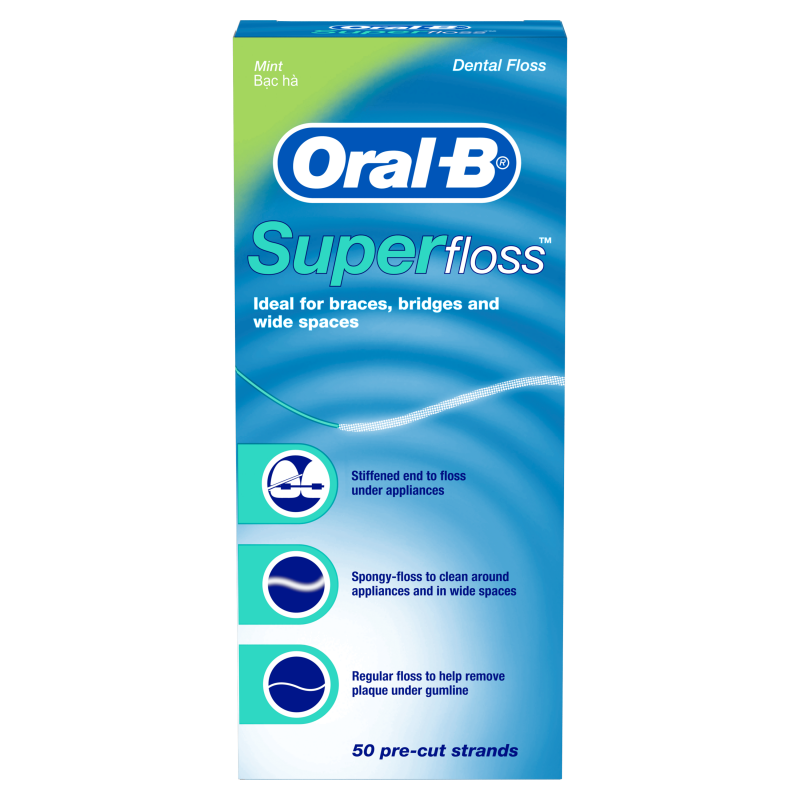 Oral-B Super Fio Dentário 50 Unidades - Farmácia Garcia
