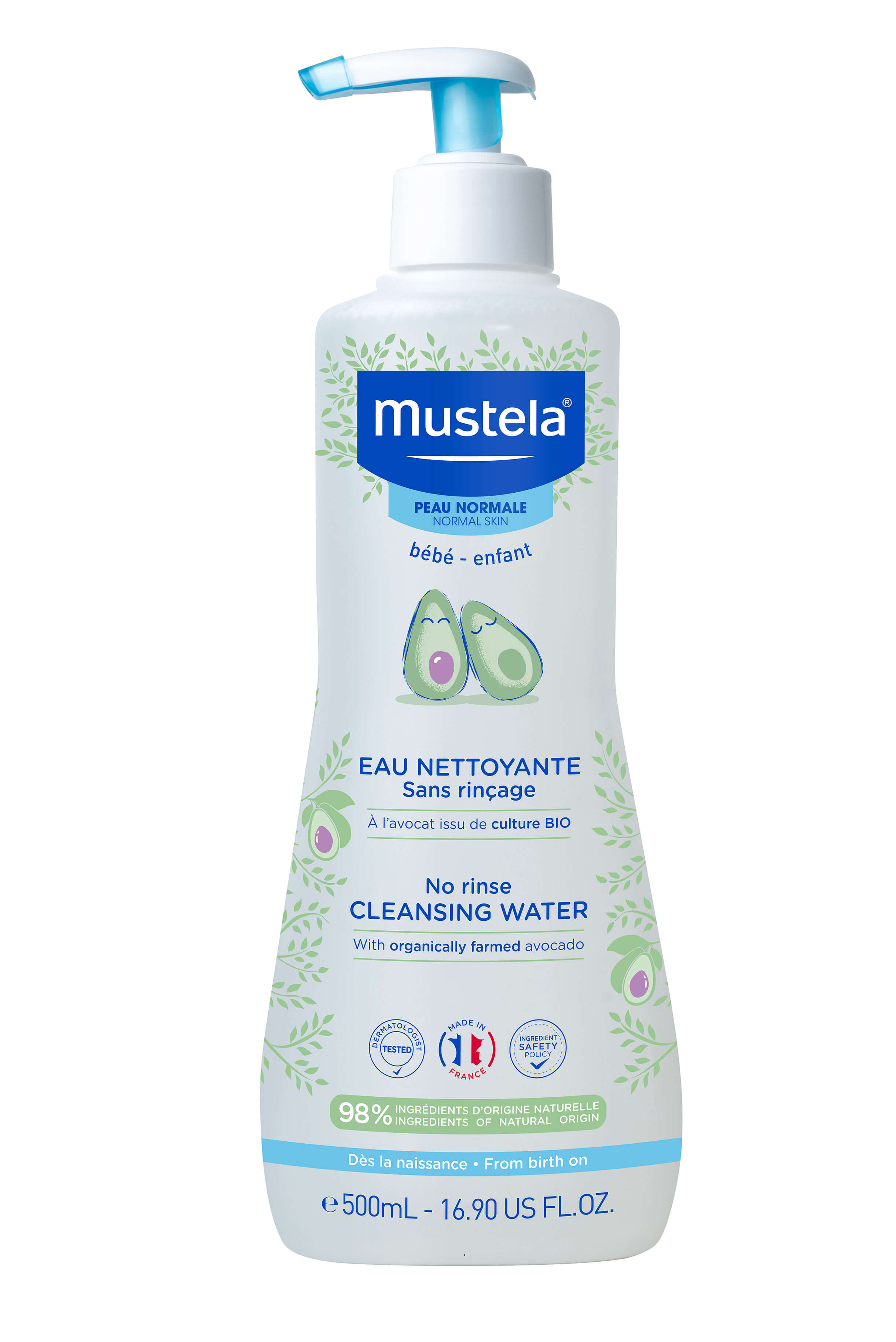 Mustela Bebé Água de Limpeza 500 ml com Preço especial - Farmácia Garcia