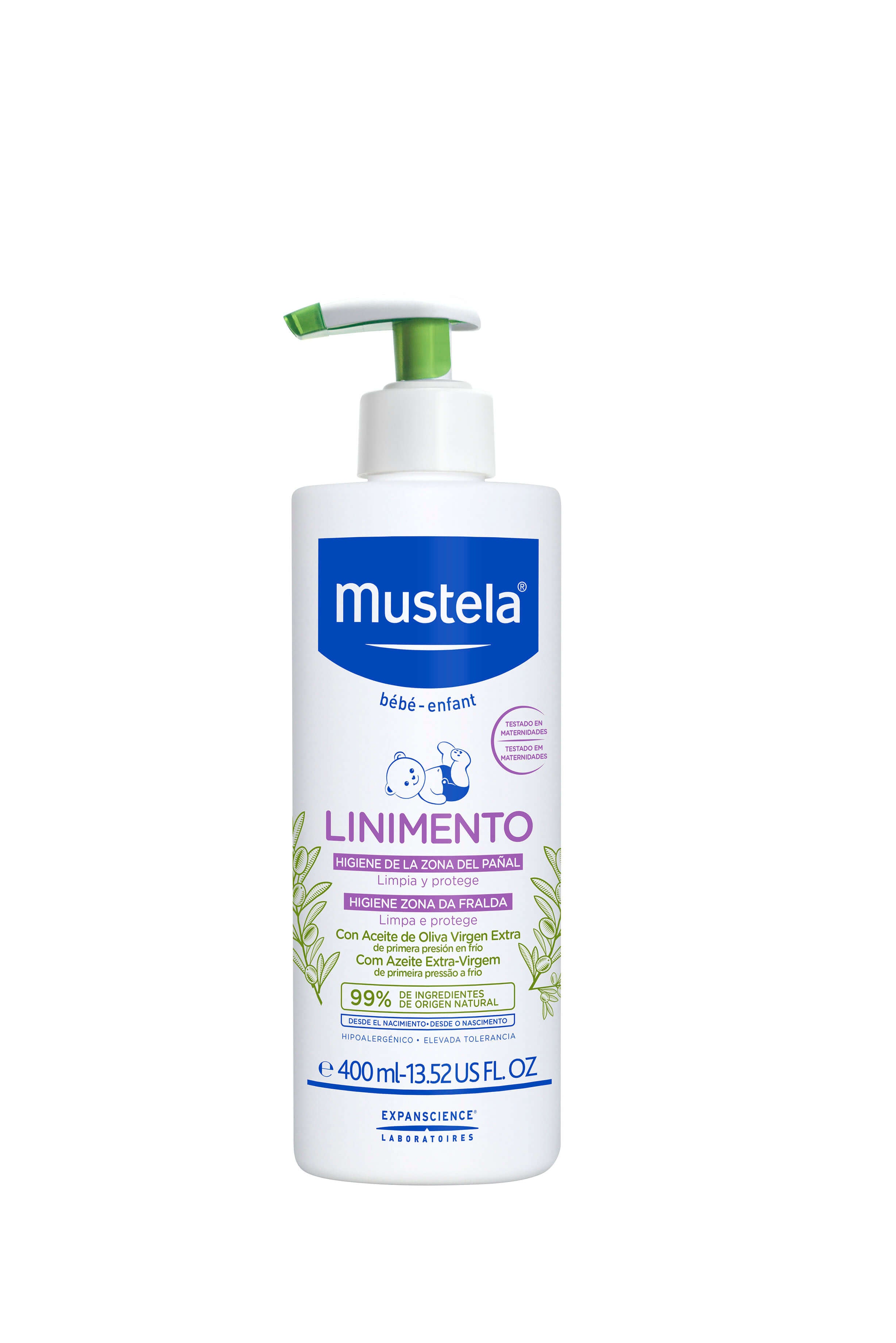 Mustela Bebé Linimento Higiene Muda da Fralda 400ml - Farmácia Garcia