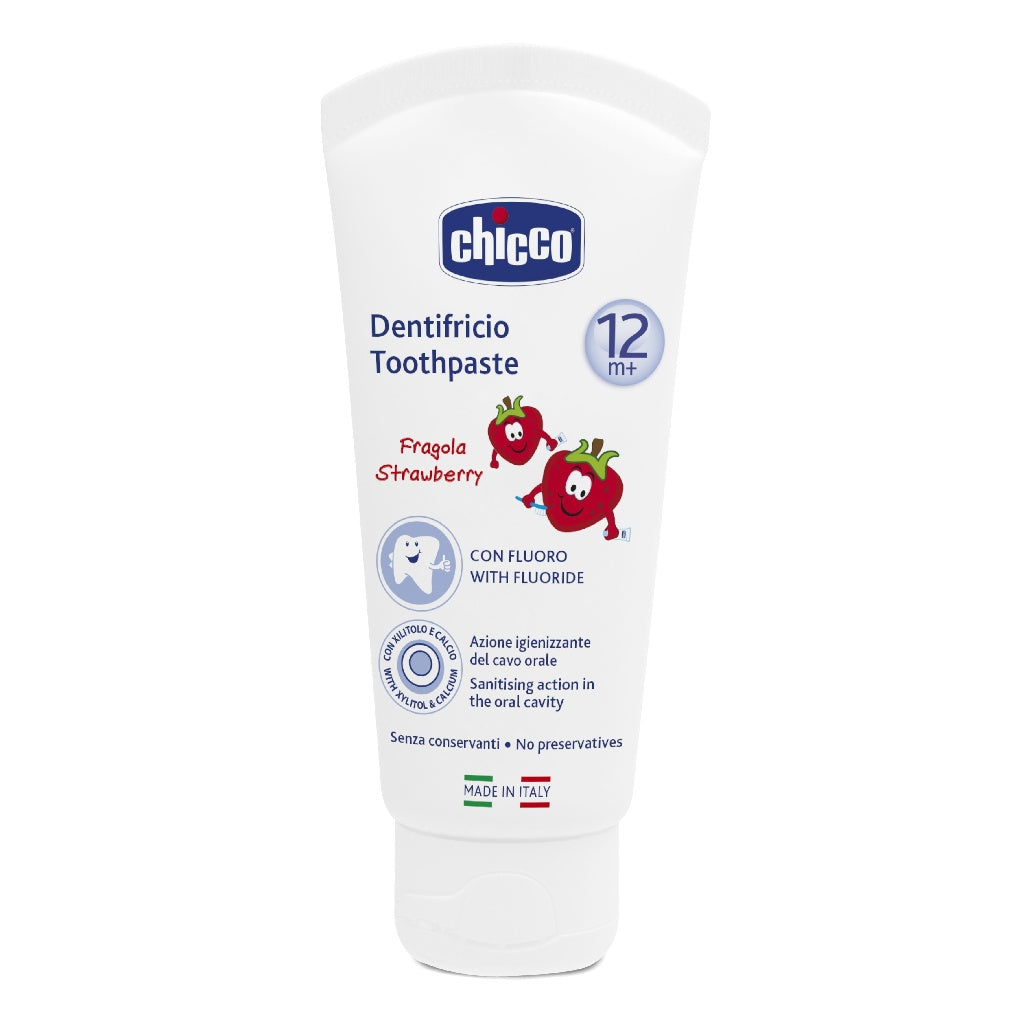 Chicco Pasta Dentária Morango 12m+ - Farmácia Garcia