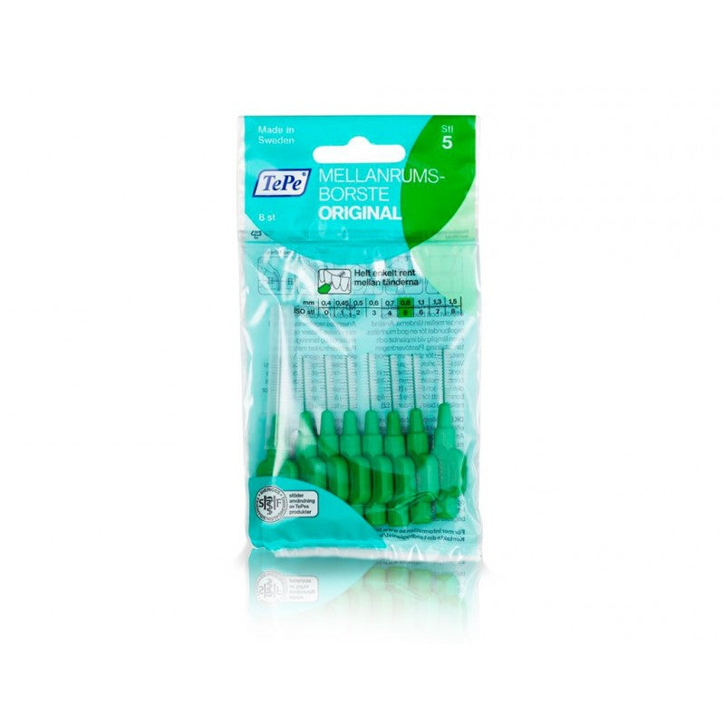 TePe Escova Interdental Original 0,8 mm 8 Unidades - Farmácia Garcia