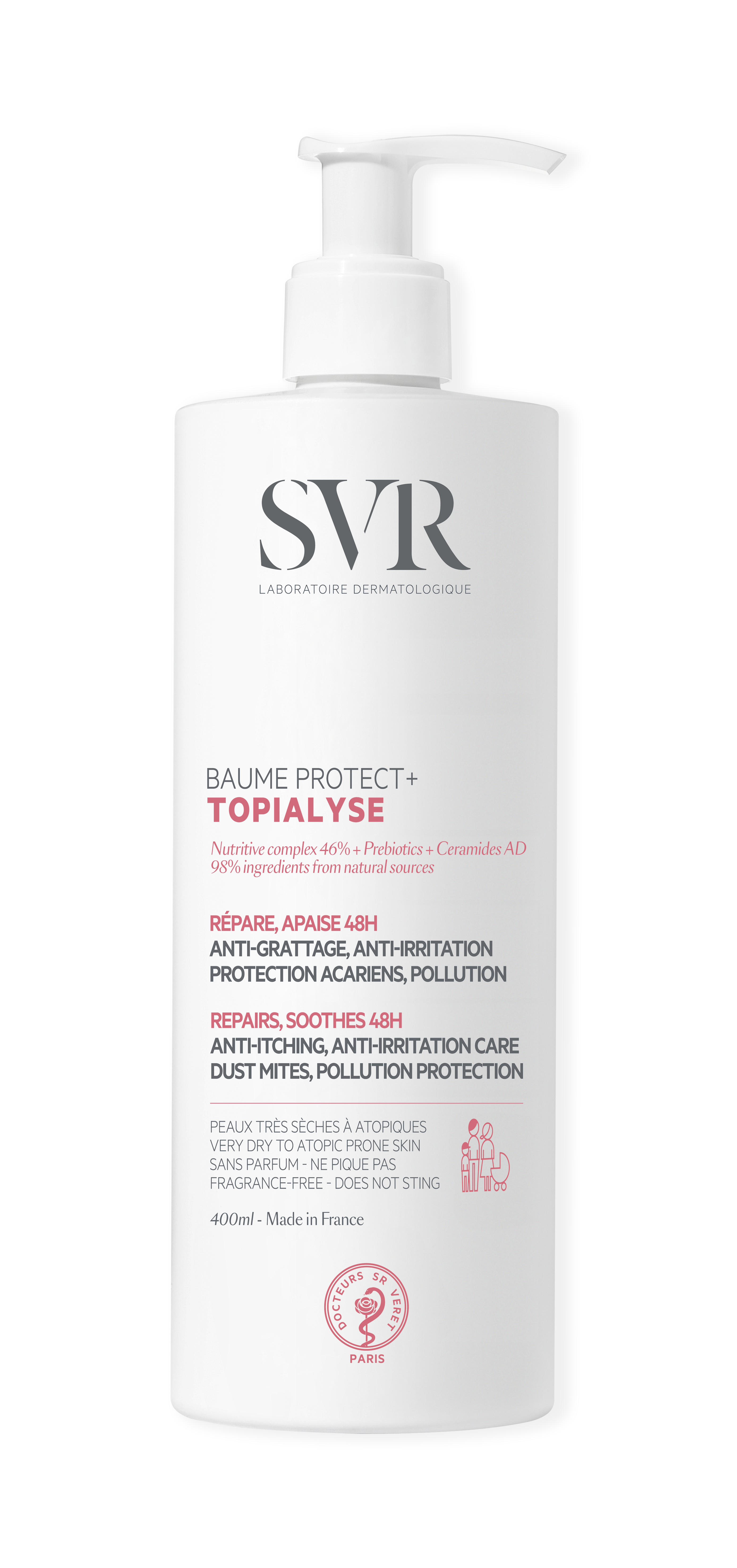 SVR Topialyse Baume Protect+ Bálsamo Reparador e Calmante 400ml - Farmácia Garcia