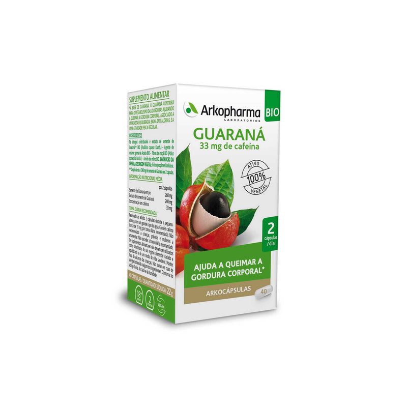 Arkopharma Guarana Bio 40 cápsulas - Farmácia Garcia
