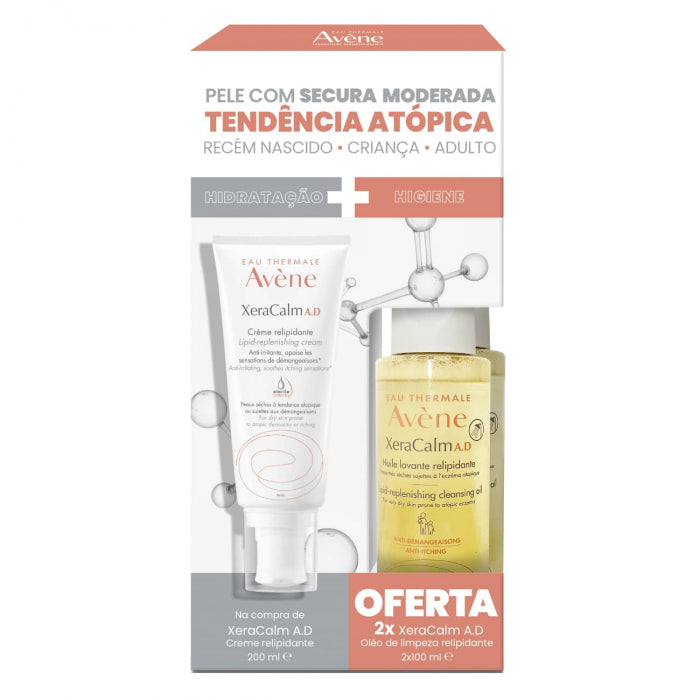 Avene Xeracalm AD Creme 200ml + Oferta Óleo Duche 100ml - Farmácia Garcia