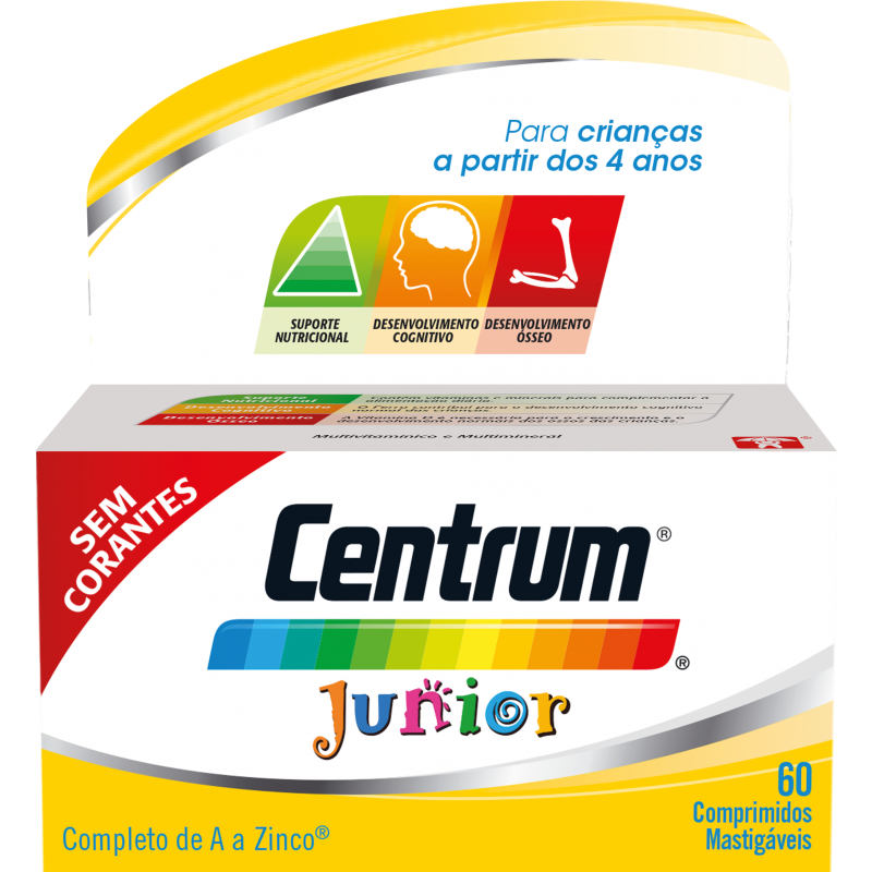 Centrum Júnior 60 Comprimidos Mastigáveis - Farmácia Garcia