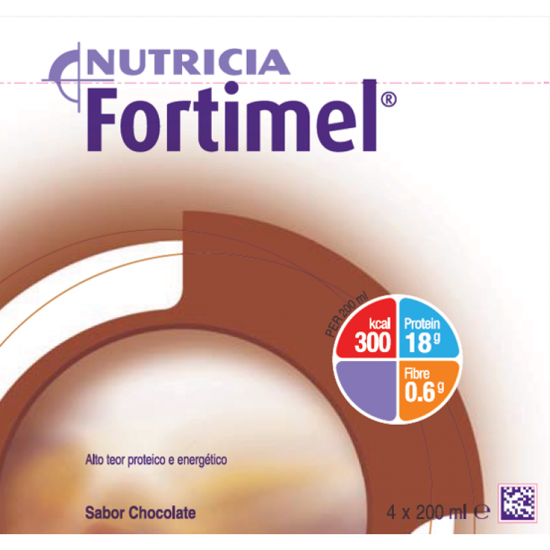 Fortimel Chocolate 4 Frascos 200ml - Farmácia Garcia