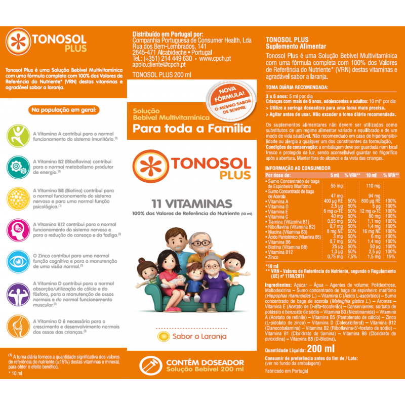 Tonosol Plus Emulsão Oral 200ml - Farmácia Garcia