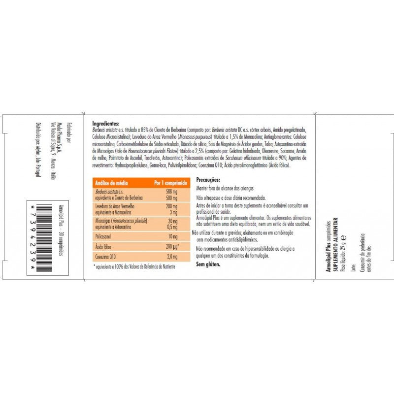 Armolipid Plus 30 Comprimidos - Farmácia Garcia