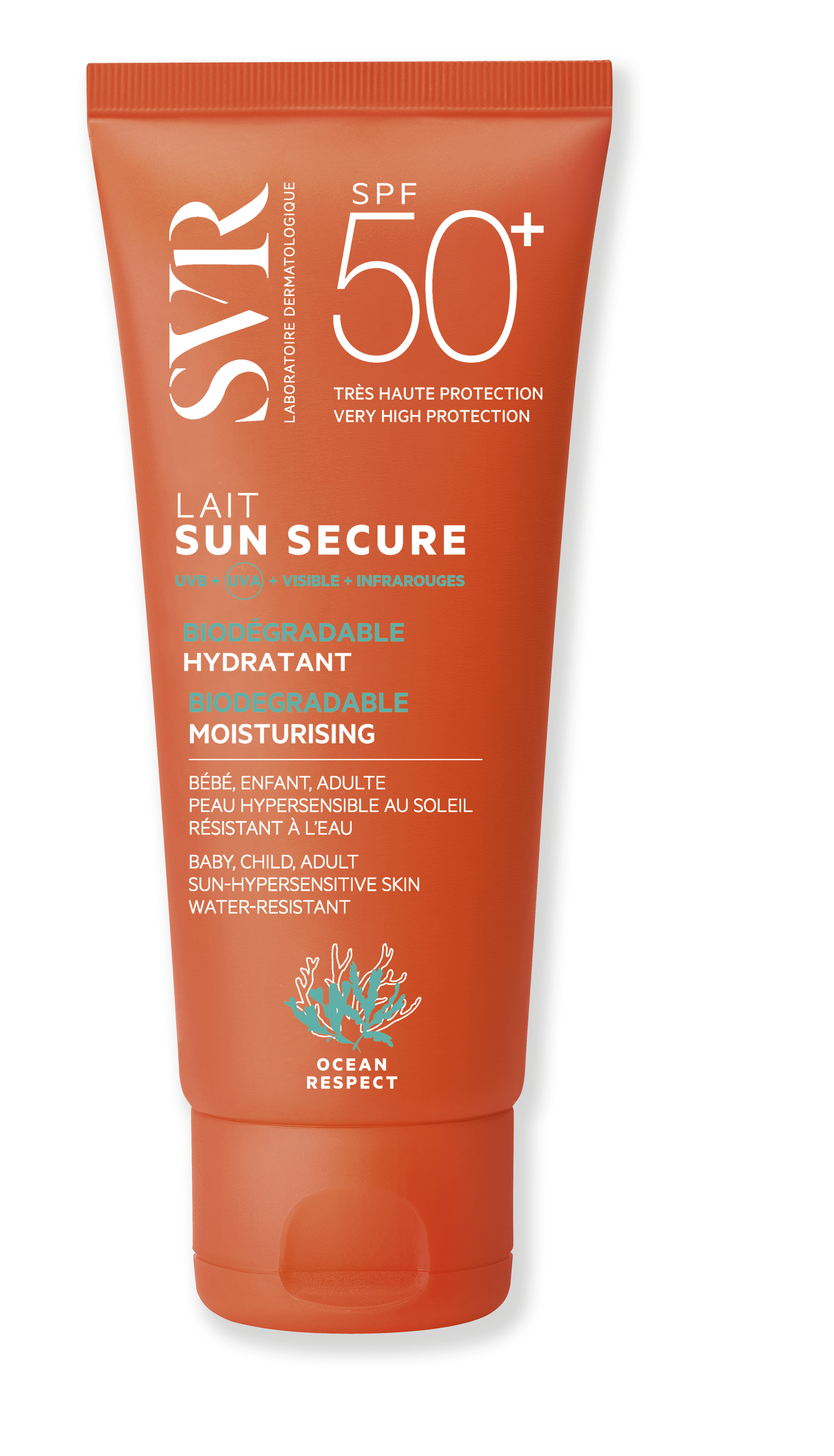 SVR Sun Secure Leite Hidratante Invisível SPF50+ 100ml - Farmácia Garcia