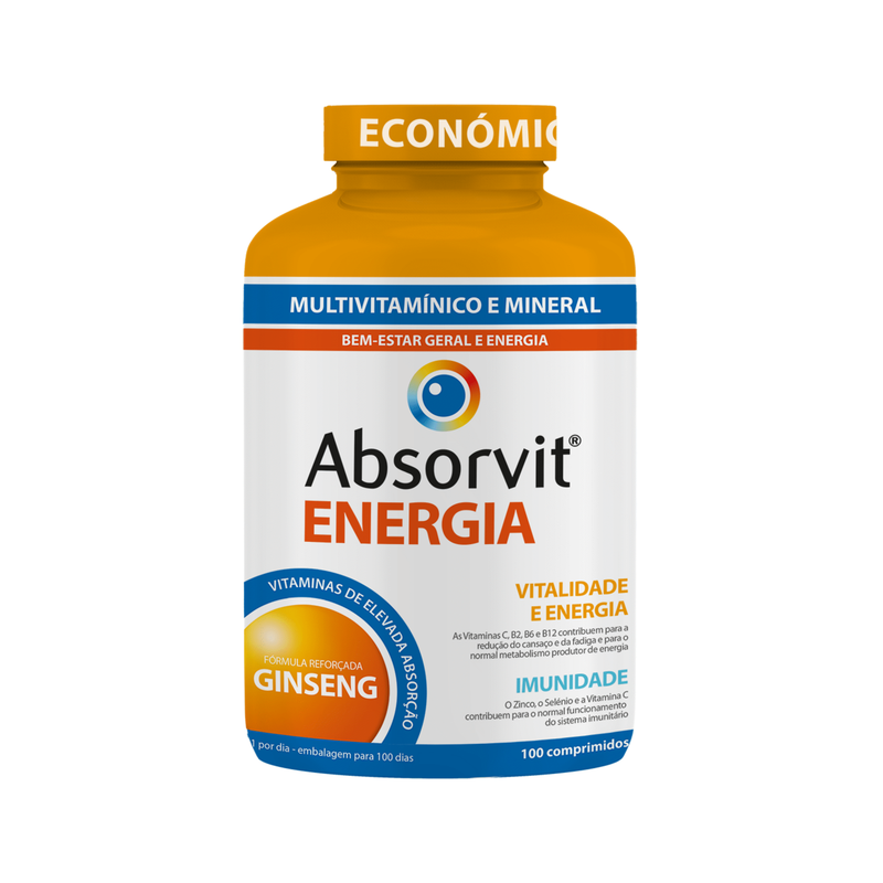 Absorvit Energia 100 Comprimidos - Farmácia Garcia