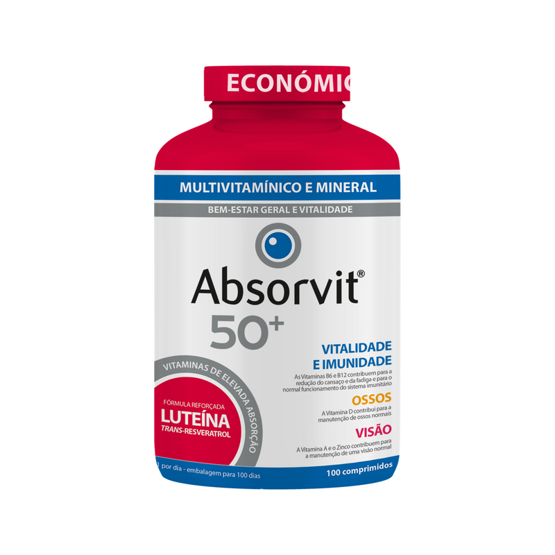 Absorvit 50+ 100 Comprimidos - Farmácia Garcia