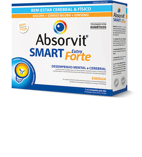 Absorvit@ Smart Ampolas Extra Fortes 10ml x30 - Farmácia Garcia