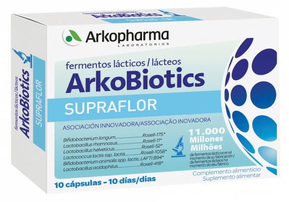 Arkobiotics Supraflor Cápsulas x10 - Farmácia Garcia