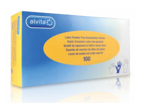 Luvas Exame Latéx Sem Pó M x100 - Farmácia Garcia