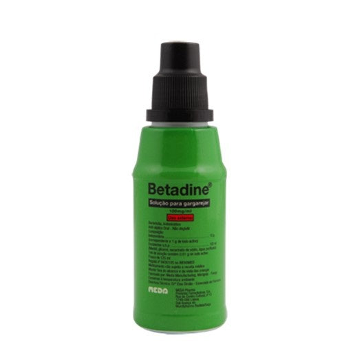 Betadine Solução para Gargarejar 10% 125 ml - Farmácia Garcia