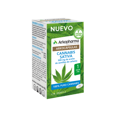 Arkocápsulas Cannabis Sativa 45 Cápsulas - Farmácia Garcia
