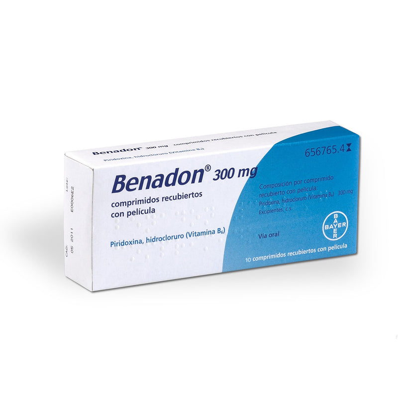 Benadon, 300 mg x 10 comp rev - Farmácia Garcia