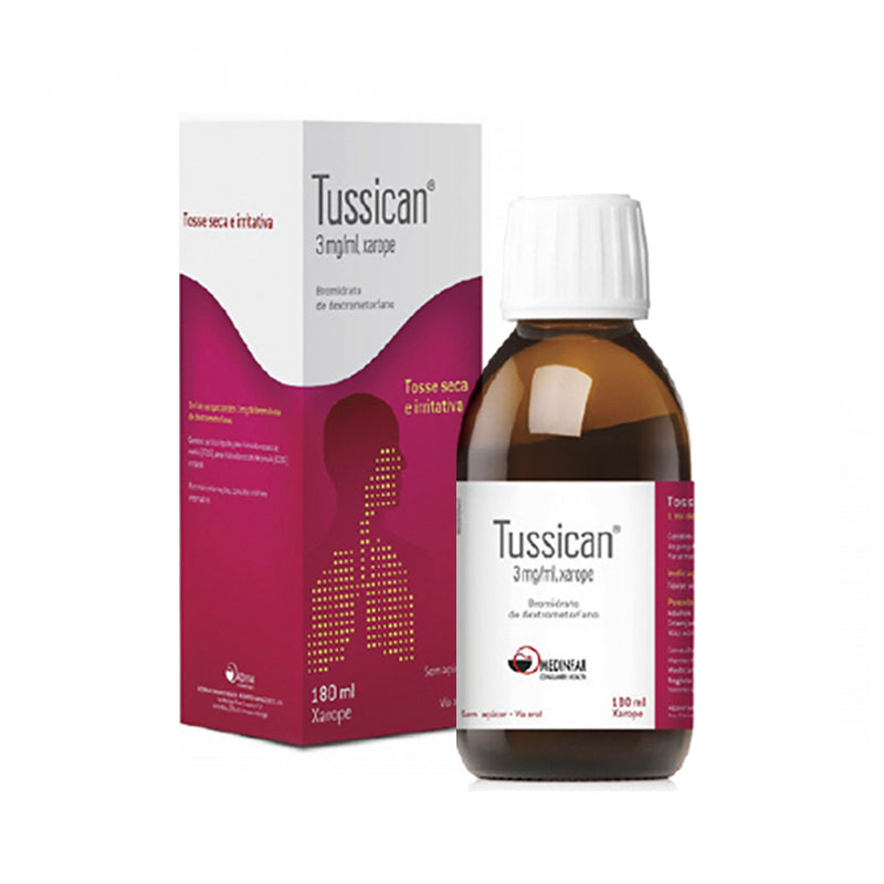 Tussican, 3 mg/mL-180 mL x 1 xar - Farmácia Garcia
