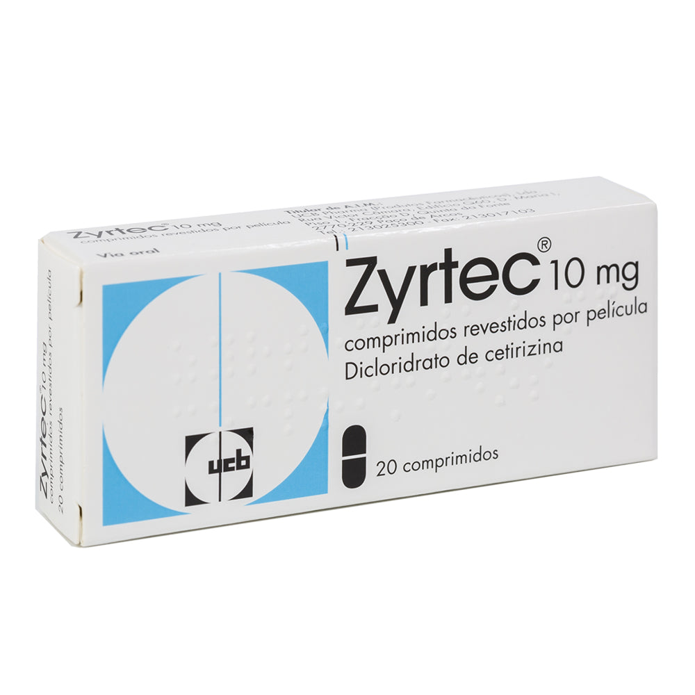 Zyrtec 10 mg x 20 comp rev - Farmácia Garcia