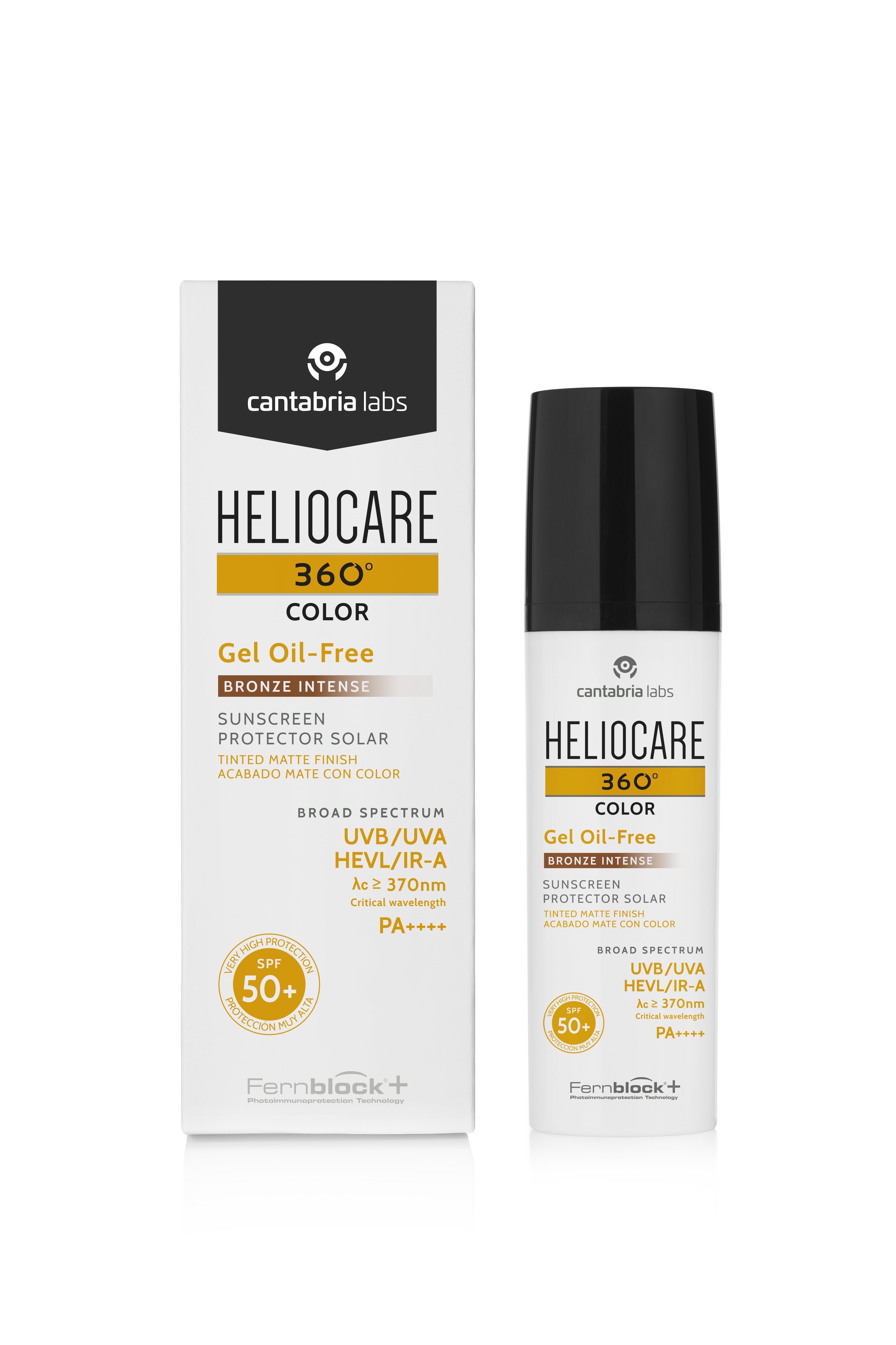 360º Color Gel Oil Free SPF50+ Bronze 50ml - Farmácia Garcia