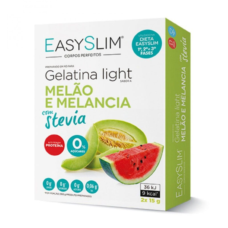 Gelatina Melão/Melancia com Stevia Saqueta 15g x2 - Farmácia Garcia
