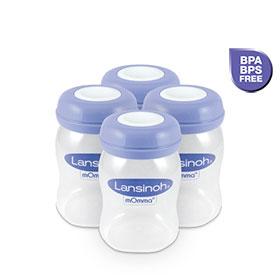 Lansinoh Frascos Armazenamento de Leite Materno x4 150ml - Farmácia Garcia