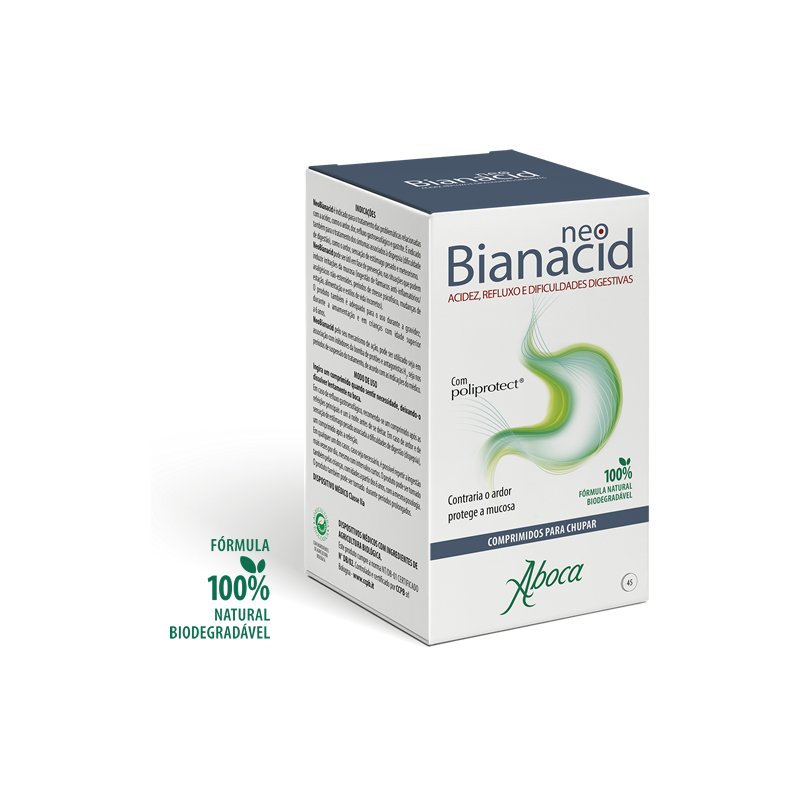 NeoBianacid Acidez e Refluxo 45 Comprimidos de Chupar - Farmácia Garcia